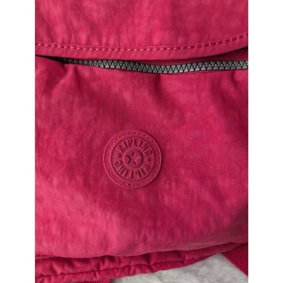 Kipling City Pack Ravier Medium Pink Backpack *Missing Monkey Keychain‎ main image 8